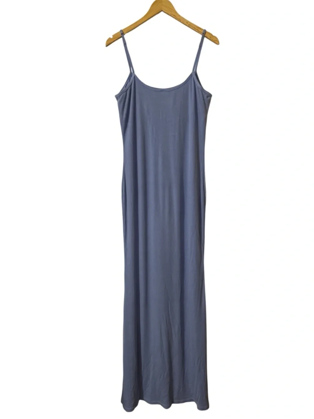 Popilush Shapewear Modal Slimming Maxi Slip Dress Sz XXL Light Blue- Periwinkle